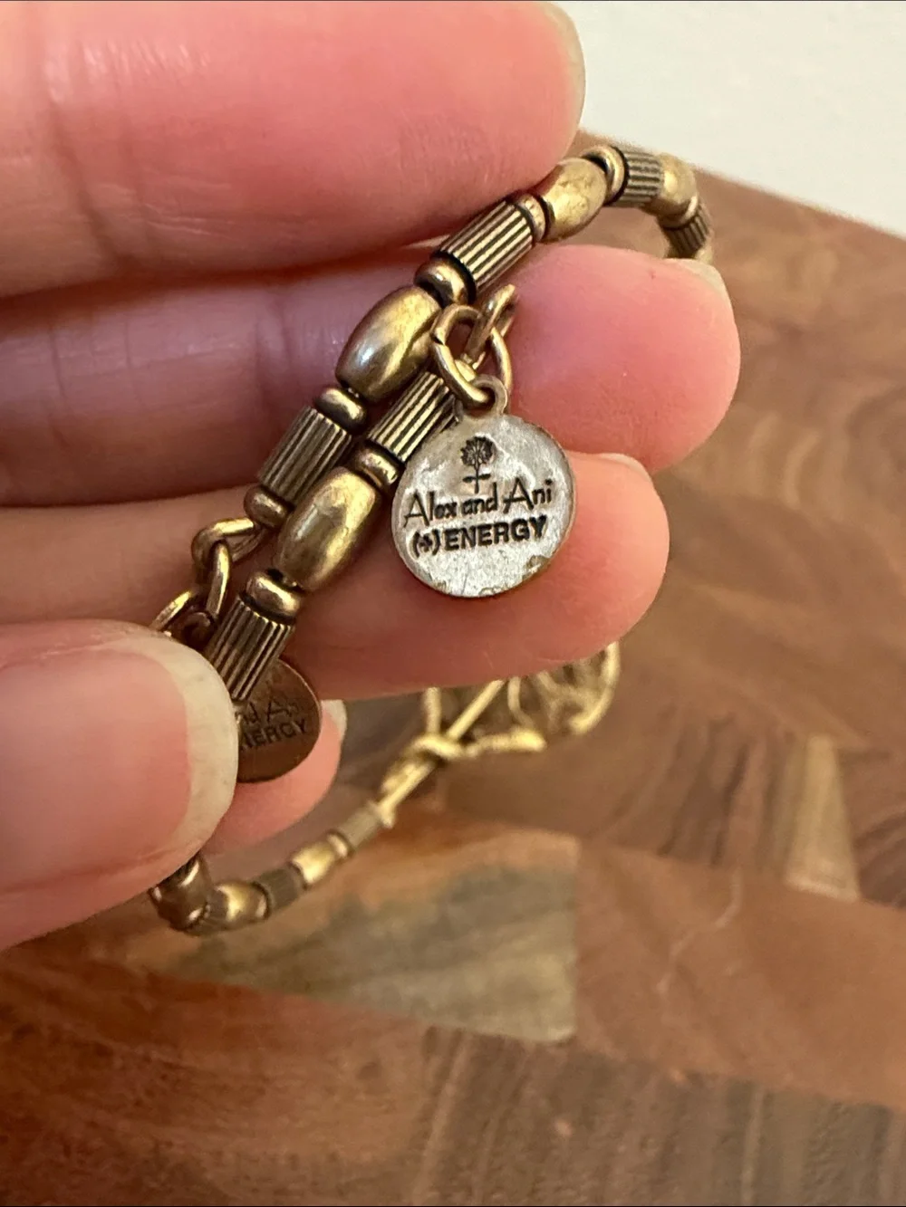 Alex and Ani Baraka Wrap Bangle Bracelet in Rafaelian Gold